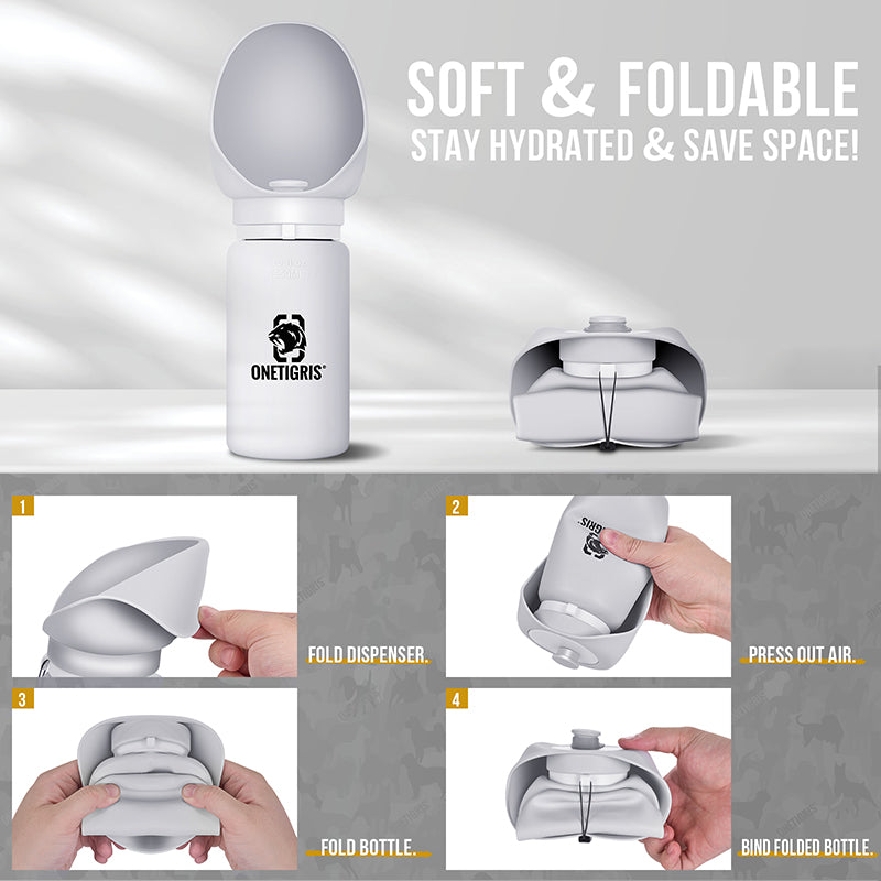 ONETIGRIS - Soft Dog Water Bottle