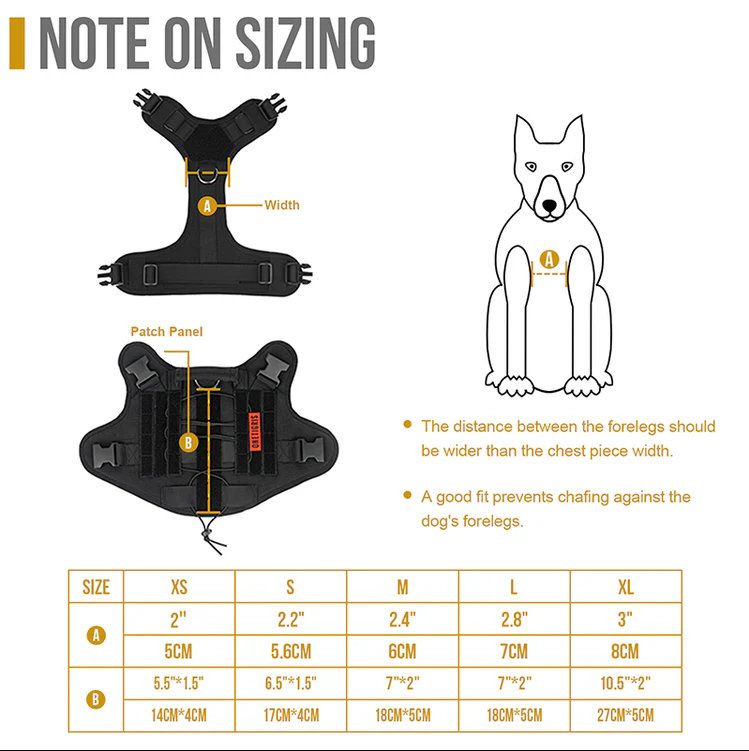 ONTIGRIS - FIRE WATCHER Dog Harness 2.0 with Metal Buckles