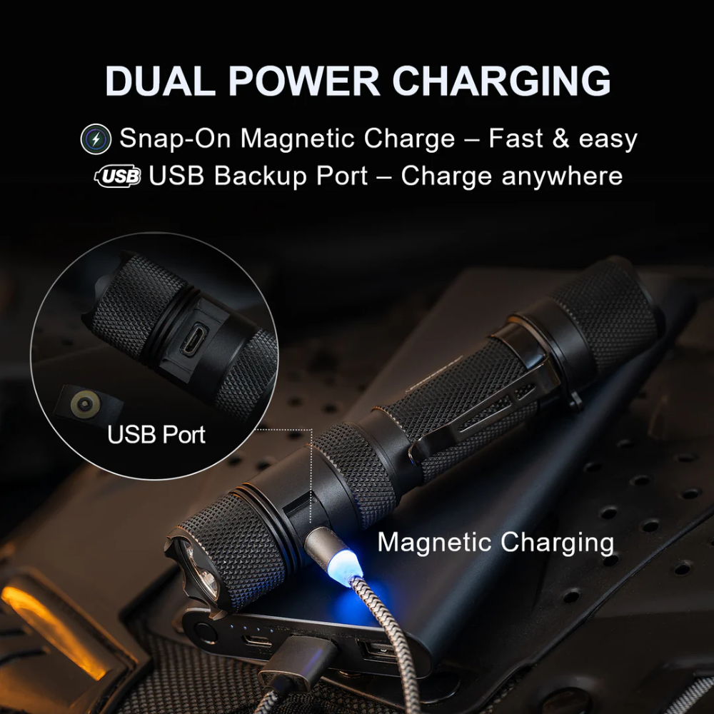 Powertac - E9R GEN4 |2550 Lumen Tactical EDC Flashlight