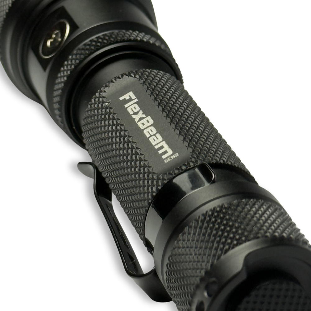 Powertac - FlexBeam GEN2 | 2000 Lumens Adjustable Beam Flashlight