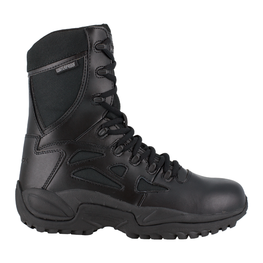 Reebok - Rapid Response 8" Waterproof Side Zip Boot | Black