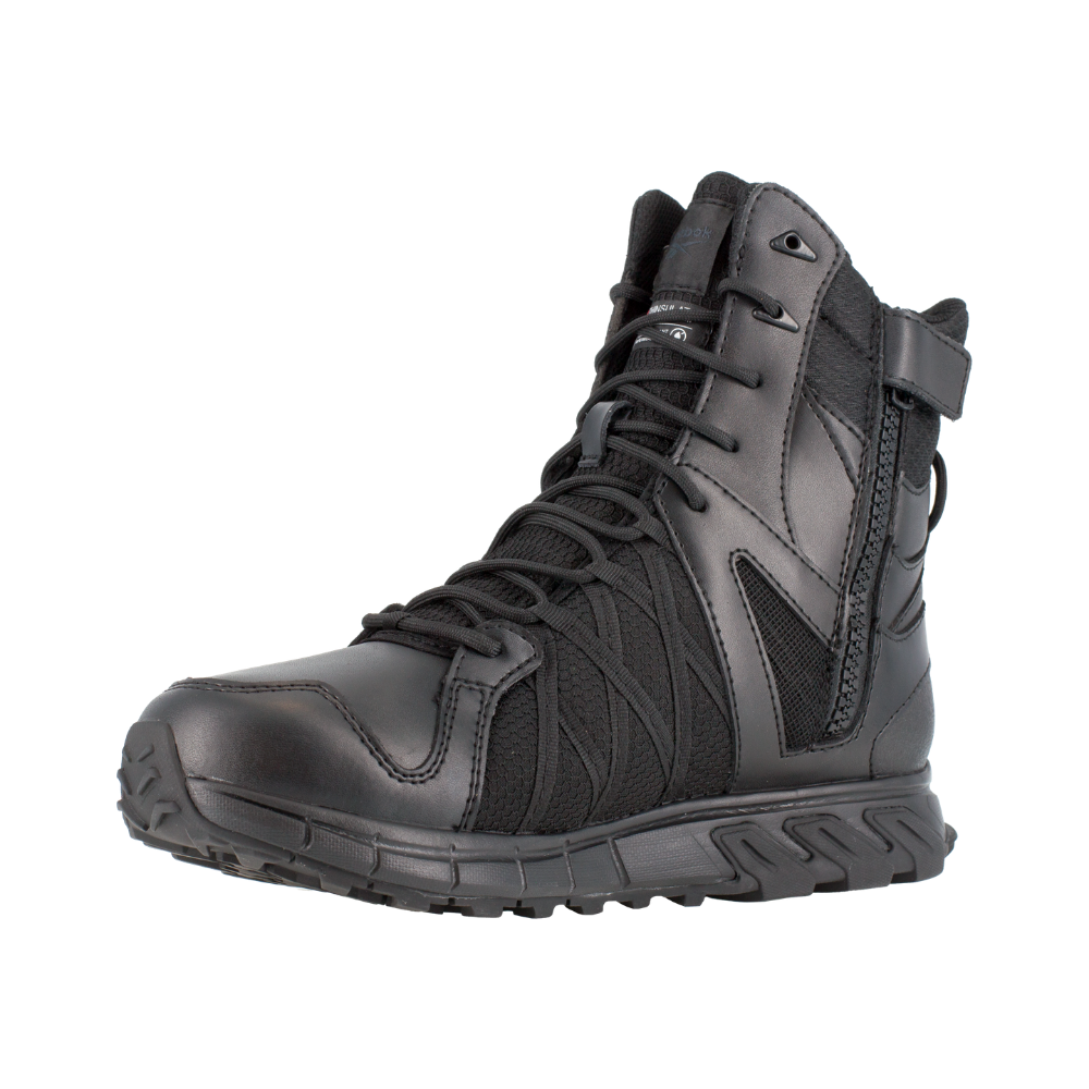 Reebok - Reebok - Trailgrip Tactical 8" Side-Zip Waterproof Boot | Black
