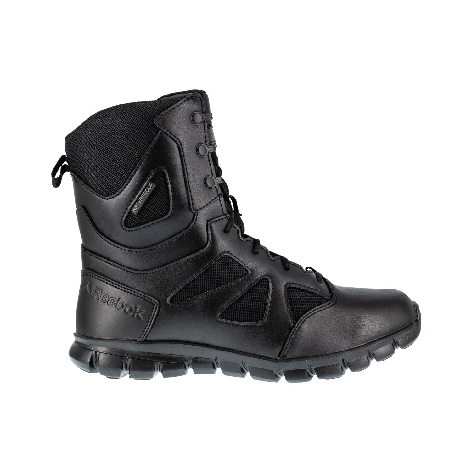 Reebok - Sublite Cushion Women's 8" Tactical Waterproof Boot with Side Zipper - Black