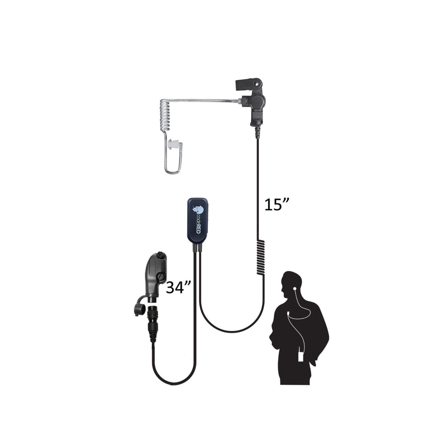 codeRED - Sherlock QD Lapel Microphone | M7 Connector