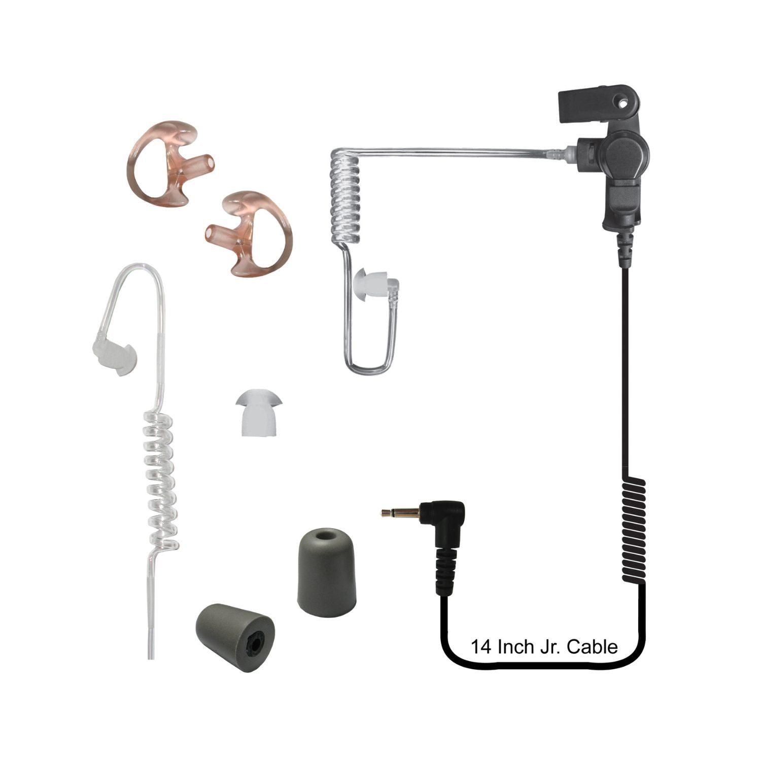 codeRED - Silent Jr. Listen Only Earpiece with Free Replacement Pack | 2.5mm & 3.5mm