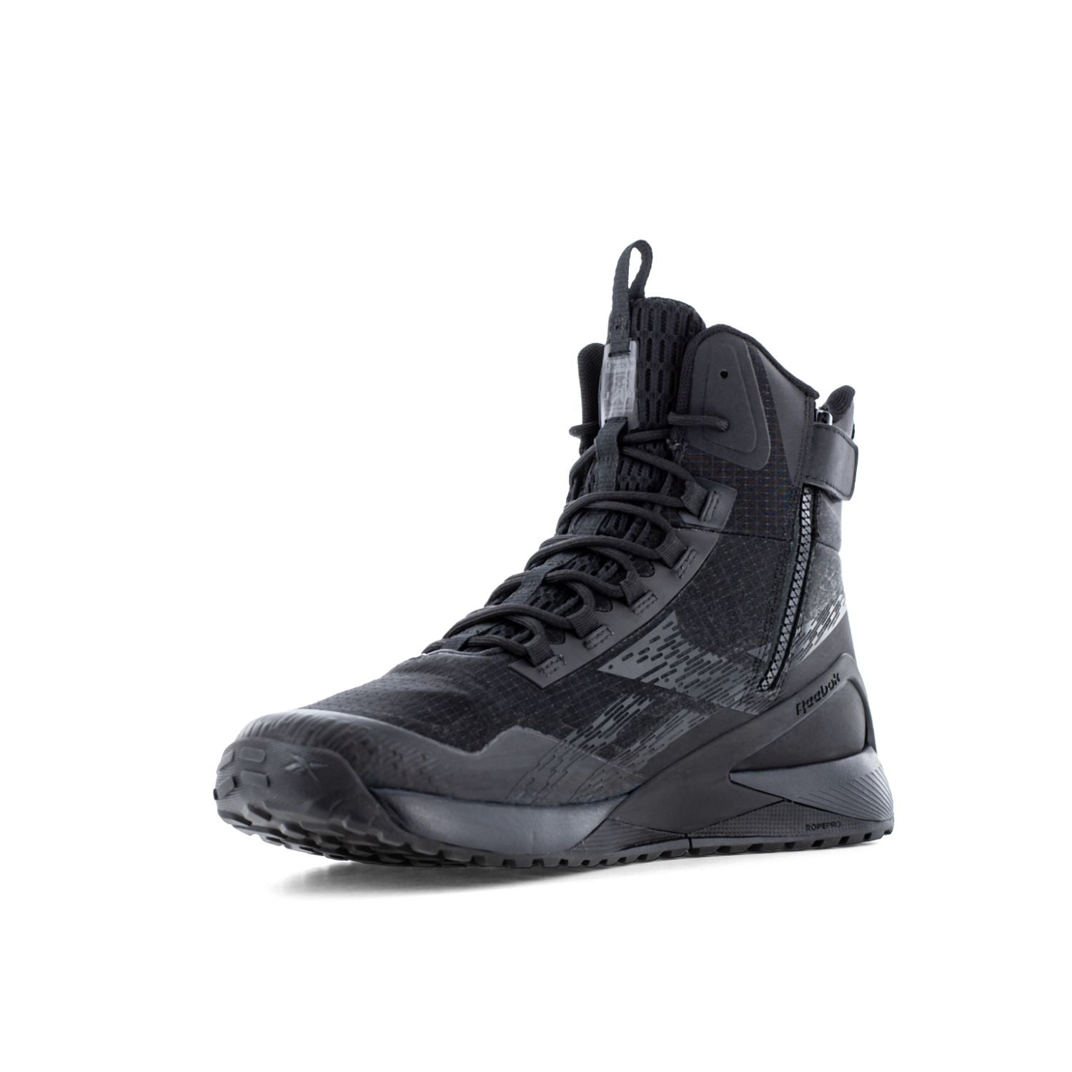 Reebok - Nano X1 Adventure Men's 6" Tactical Boot with Side Zipper - Black