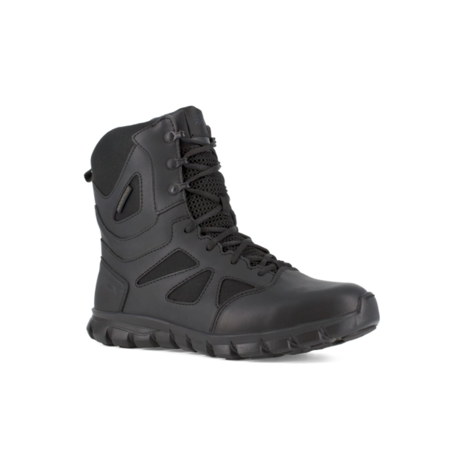 Reebok - Sublite Cushion Men's 8" Tactical Waterproof Boot with Side Zipper - Black
