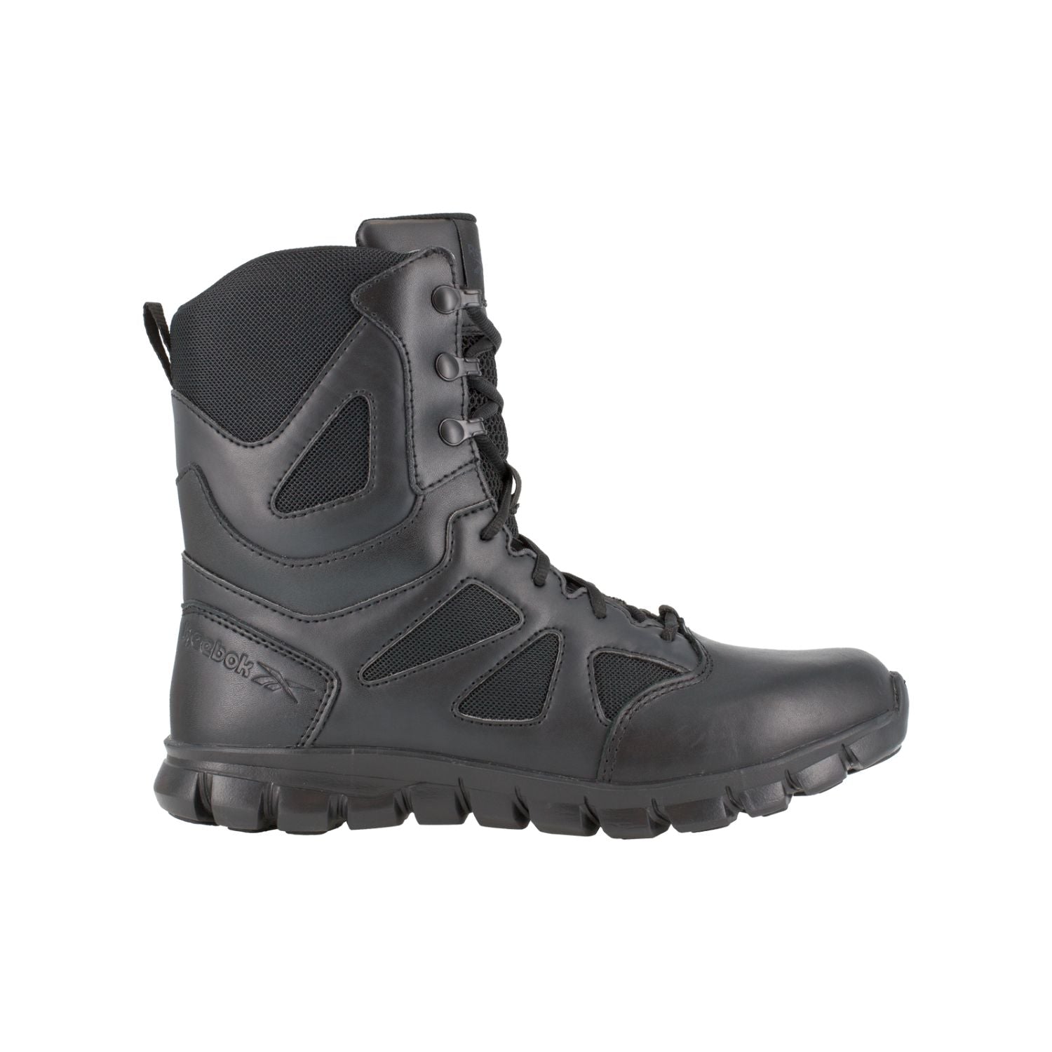 Reebok - Sublite Cushion Men's 8" Tactical Boot with Side Zipper - Black