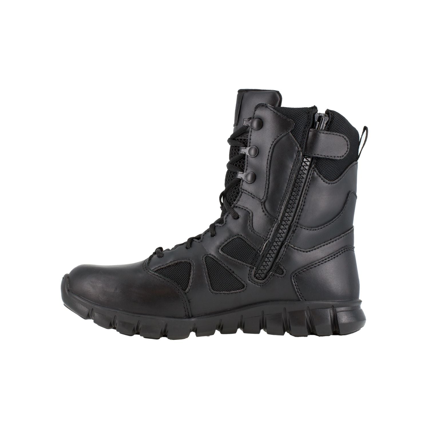 Reebok - Sublite Cushion Men's 8" Tactical Boot with Side Zipper - Black