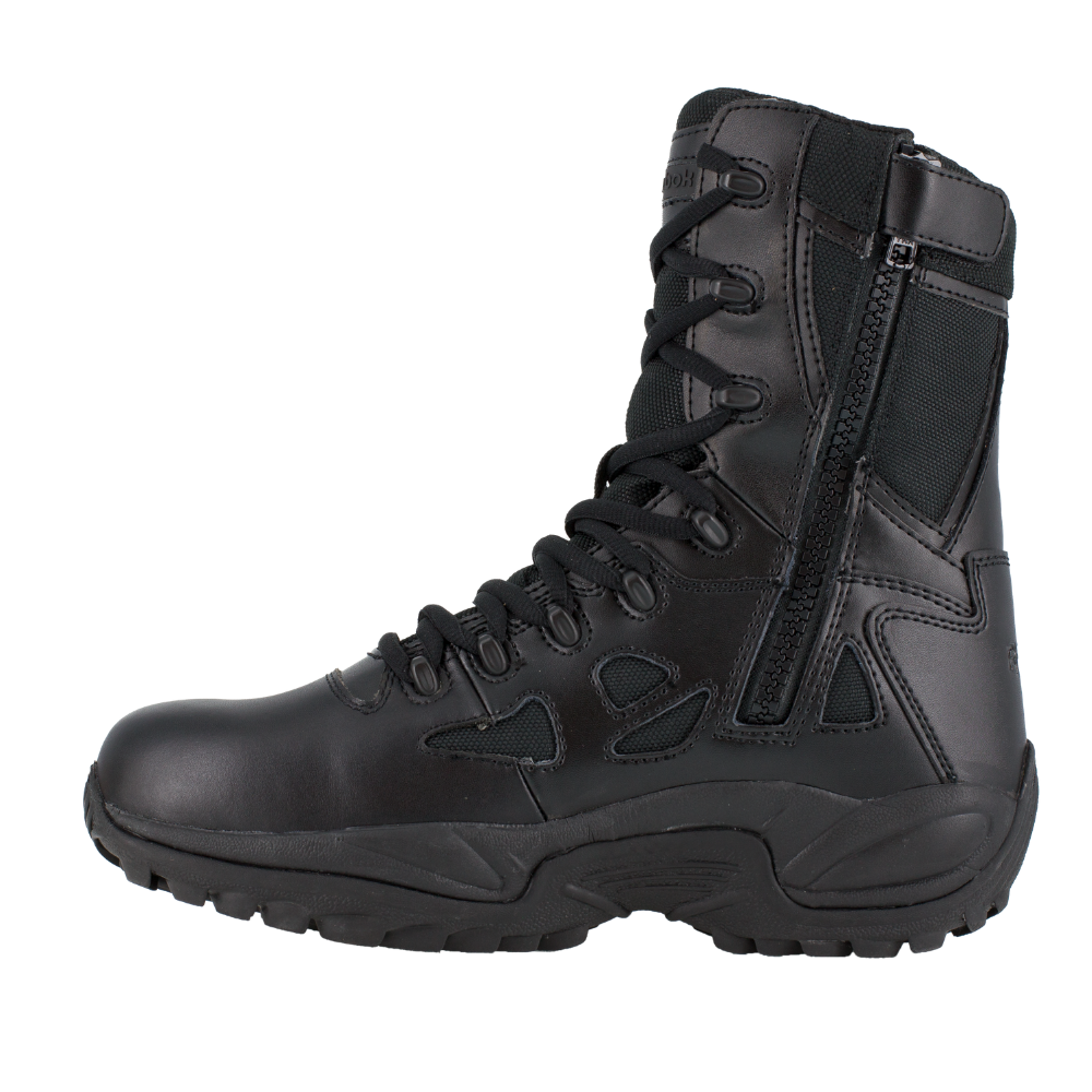 Reebok - Rapid Response 8" Waterproof Side Zip Boot | Black