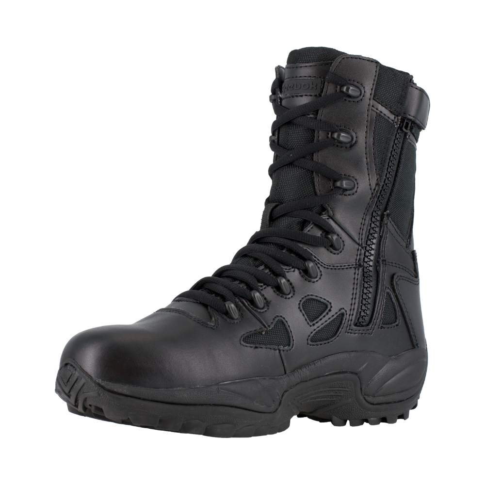 Reebok - Rapid Response 8" Waterproof Side Zip Boot | Black