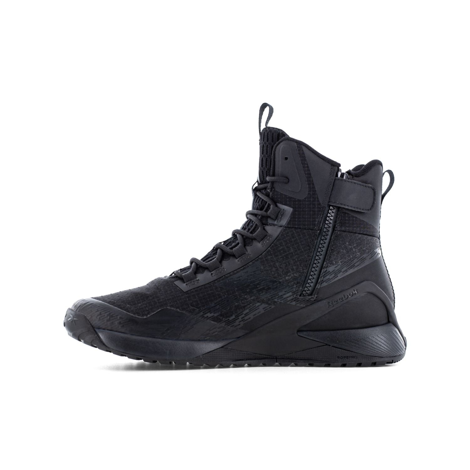 Reebok - Nano X1 Adventure Men's 6" Tactical Boot with Side Zipper - Black